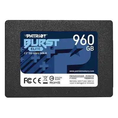 Купить ᐈ Кривой Рог ᐈ Низкая цена ᐈ Накопитель SSD 960GB Patriot Burst Elite 2.5" SATAIII TLC (PBE960GS25SSDR)