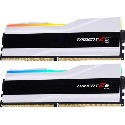 Купить ᐈ Кривой Рог ᐈ Низкая цена ᐈ Модуль памяти DDR5 2x32GB/6400 G.Skill Trident Z5 RGB White (F5-6400J3239G32GX2-TZ5RW)