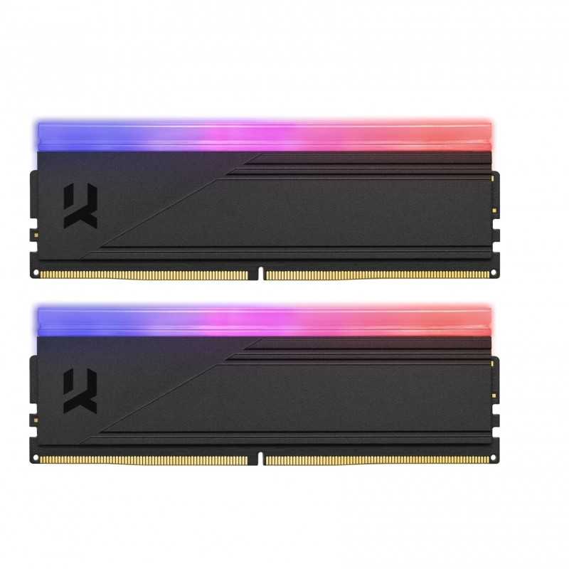 Купить ᐈ Кривой Рог ᐈ Низкая цена ᐈ Модуль памяти DDR5 2x32GB/5600 Goodram IRDM RGB Black (IRG-56D5L30/64GDC)