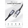 Кабель Ugreen US199 USB - Lightning (M/M), 2 м, Black (60158)