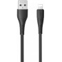 Кабель Proda PD-B85i USB - Lightning (M/M), 3 A, 1 м, Black (PD-B85i-BK)