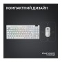 Клавiатура Logitech G PRO X TKL Lightspeed White Tactile (920-012148)