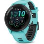 Смарт-годинник Garmin Forerunner 265 Black Bezel with Aqua Case and Aqua/Black Silicone Band (010-02810-52)