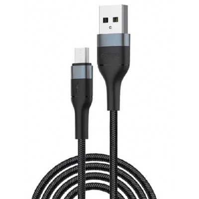 Кабель Foneng X51 Spiral Braided Cable USB - micro USB (M/M), 3 A, 1 м, Black (X51-CA-MU)