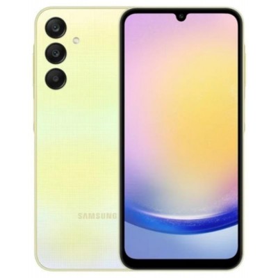 Купить ᐈ Кривой Рог ᐈ Низкая цена ᐈ Смартфон Samsung Galaxy A25 SM-A256 6/128GB Dual Sim Yellow (SM-A256BZYDEUC); 6.5" (2340x108