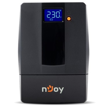 Купить ᐈ Кривой Рог ᐈ Низкая цена ᐈ ИБП NJOY Horus Plus 800 (PWUP-LI080H1-AZ01B) Lin.int., AVR, 2 x евро, USB, LCD, пластик