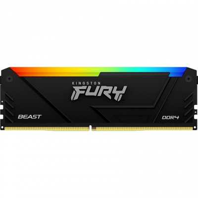 Купить ᐈ Кривой Рог ᐈ Низкая цена ᐈ Модуль памяти DDR4 16GB/3200 Kingston Fury Beast RGB (KF432C16BB12A/16)