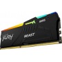 Купить ᐈ Кривой Рог ᐈ Низкая цена ᐈ Модуль памяти DDR5 2x8GB/5200 Kingston Fury Beast RGB Black (KF552C36BBEAK2-16)
