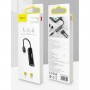 Адаптер Baseus L52 Lightning - Lightning + Lightning Audio + 3.5 мм (M/F+F+F), 0.1 м, чорний (CALL52-01)