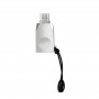 Адаптер Hoco OTG UA10 USB - micro USB (F/M) Silver (6957531070283)