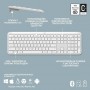 Клавiатура бездротова Logitech Signature Slim K950 US OffWhite USB (920-012466)