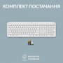 Клавiатура бездротова Logitech Signature Slim K950 US OffWhite USB (920-012466)