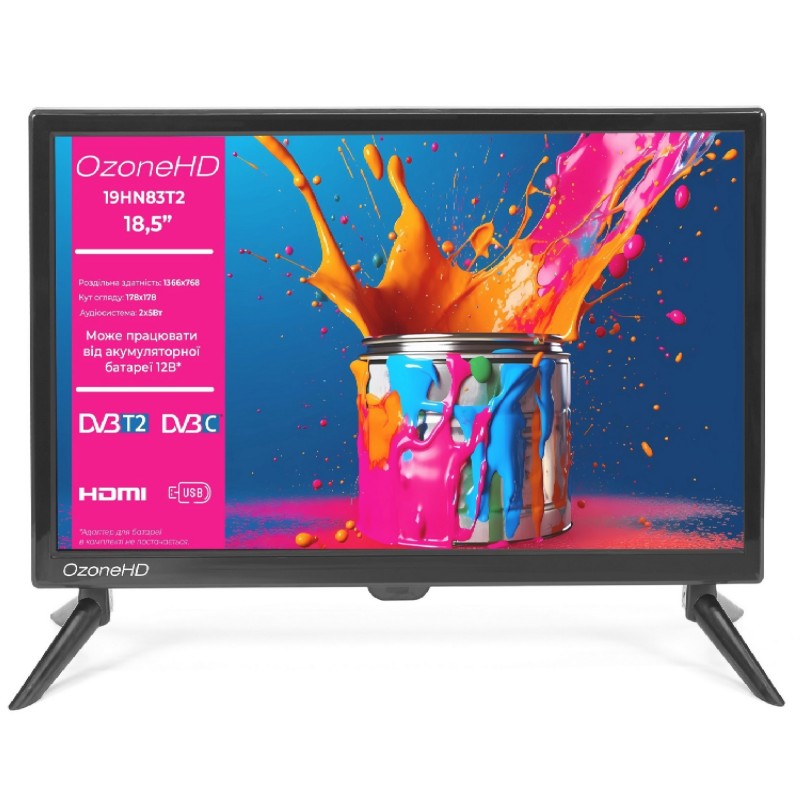 Купить ᐈ Кривой Рог ᐈ Низкая цена ᐈ Телевизор OzoneHD 19HN83T2
