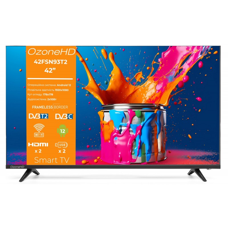 Купить ᐈ Кривой Рог ᐈ Низкая цена ᐈ Телевизор OzoneHD 42FSN93T2