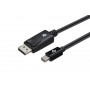 Кабель 2E mini DisplayPort - DisplayPort (M/M), 2 м, Black (2E-W1704)
