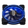 Вентилятор Frime Iris LED Fan Think Ring Blue (FLF-HB120TRB16), 120х120х25 мм, 3-pin Molex, Black