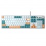 Купить ᐈ Кривой Рог ᐈ Низкая цена ᐈ Клавиатура Aula Mechanical F2088 PRO White/Blue, plus 9 Orange keys KRGD blue (6948391234908