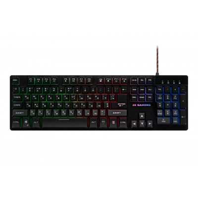 Купить ᐈ Кривой Рог ᐈ Низкая цена ᐈ Клавиатура 2E Gaming KG280 LED Ukr Black (2E-KG280UB)