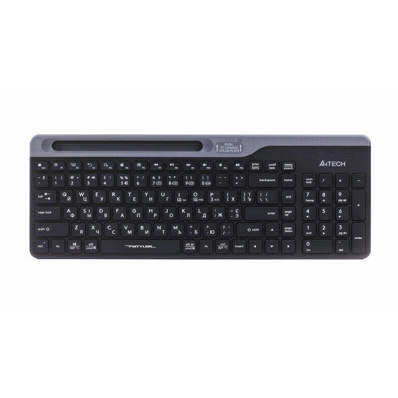 Купить ᐈ Кривой Рог ᐈ Низкая цена ᐈ Клавиатура беспроводная A4Tech Fstyler FBK25 Black