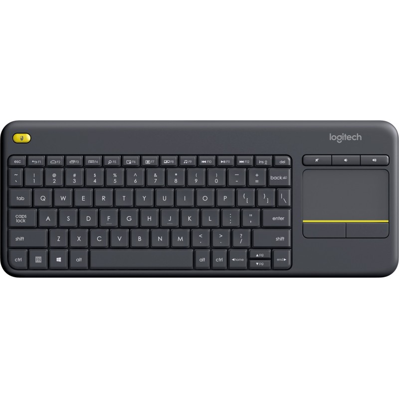 Купить ᐈ Кривой Рог ᐈ Низкая цена ᐈ Клавиатура беспроводная Logitech K400 Plus Black (920-007145)