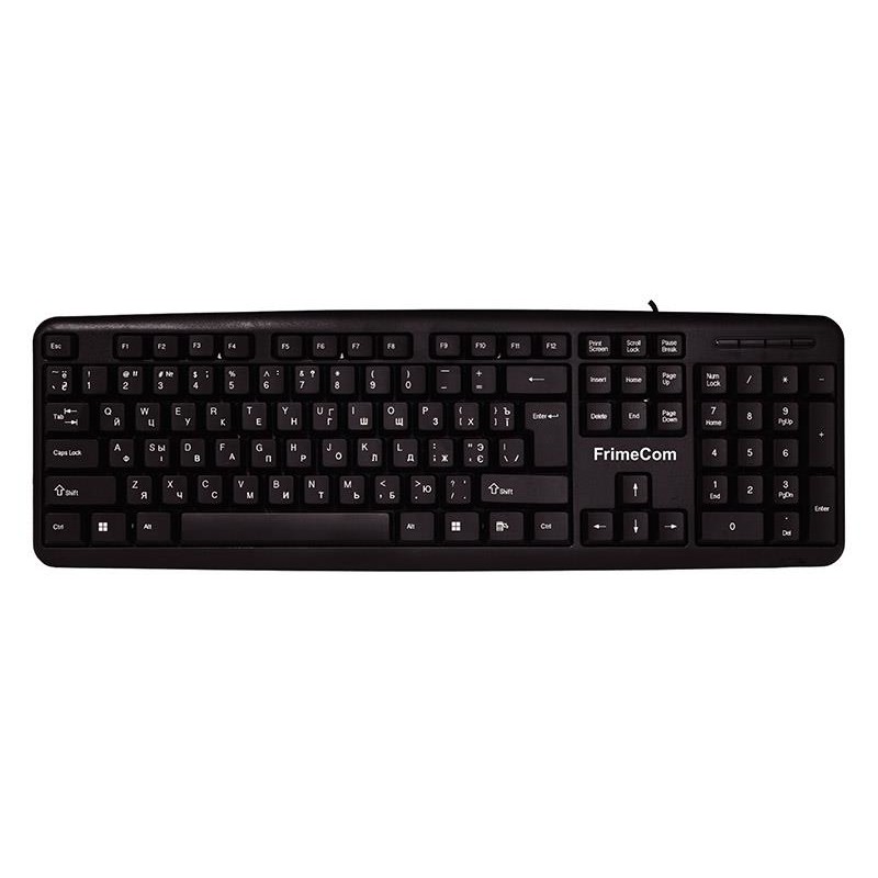 Купить ᐈ Кривой Рог ᐈ Низкая цена ᐈ Клавиатура FrimeCom K11 Ukr Black