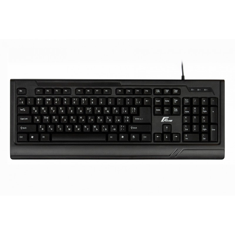 Купить ᐈ Кривой Рог ᐈ Низкая цена ᐈ Клавиатура Frime Office Keyboard Black USB (FKBB0123)