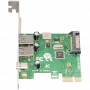 Контроллер Frime NEC720202 (ECF-PCIEtoUSB007.LP) PCI-E-2xUSB3.0+USB3.0 Type-C