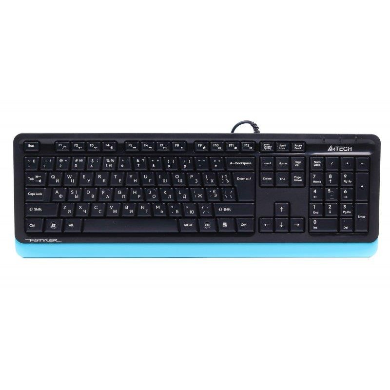 Купить ᐈ Кривой Рог ᐈ Низкая цена ᐈ Клавиатура A4Tech Fstyler FKS10 Blue