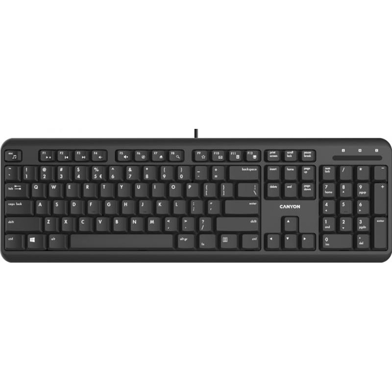 Купить ᐈ Кривой Рог ᐈ Низкая цена ᐈ Клавиатура Canyon CNS-HKB02-RU Black USB