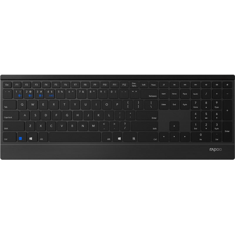 Купить ᐈ Кривой Рог ᐈ Низкая цена ᐈ Клавиатура беспроводная Rapoo E9500M Wireless Black