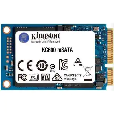 Накопитель SSD  256GB Kingston KC600 mSATA SATAIII 3D TLC (SKC600MS/256G)