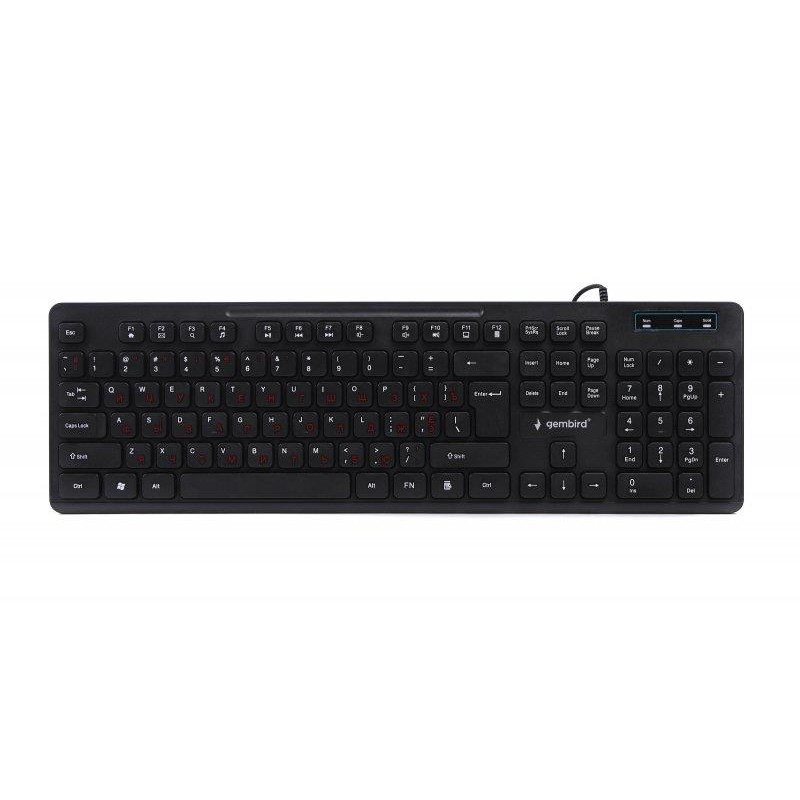 Купить ᐈ Кривой Рог ᐈ Низкая цена ᐈ Клавиатура Gembird KB-MCH-04-UA Ukr Black