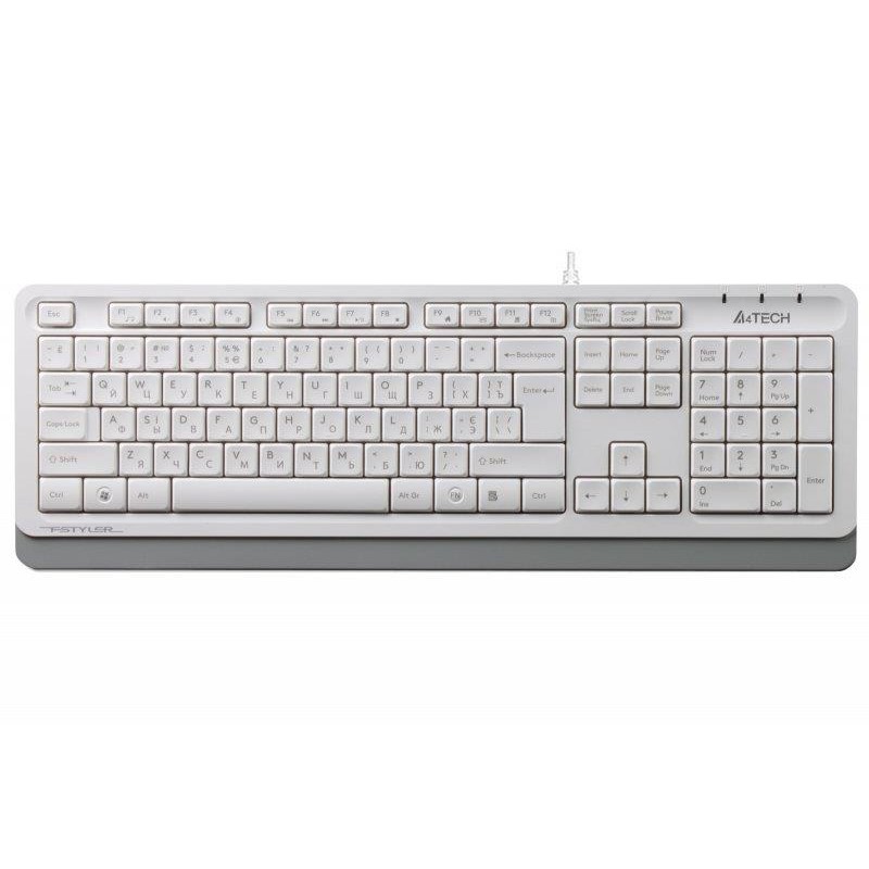 Купить ᐈ Кривой Рог ᐈ Низкая цена ᐈ Клавиатура A4Tech FK10 Ukr White