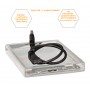 Внешний карман Frime SATA HDD/SSD 2.5", USB 3.0, Plastic, Clear (FHE80.25U30) Купить Кривой Рог