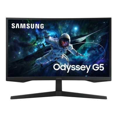 Купить ᐈ Кривой Рог ᐈ Низкая цена ᐈ Монитор Samsung 27" Odyssey G5 S27CG550 Black (LS27CG550EIXCI) VA Black Curved; 2560х1440 (1