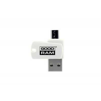 Купить ᐈ Кривой Рог ᐈ Низкая цена ᐈ Кардридер USB2.0 GOODRAM AO20 White (AO20-MW01R11)