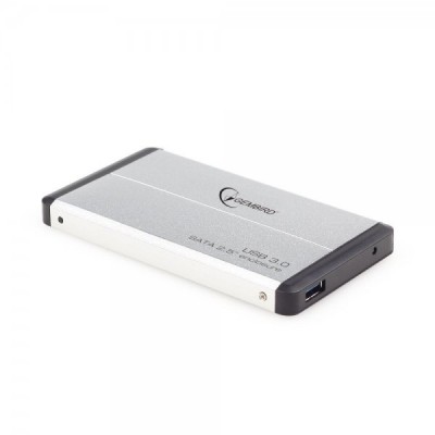 Купить ᐈ Кривой Рог ᐈ Низкая цена ᐈ Внешний карман Gembird для подключения SATA HDD 2.5", USB 3.0, Silver (EE2-U3S-2-S)