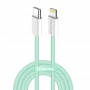 Кабель ColorWay Lightning + USB Type-C (M/M), 3.0 А, 1 м, Green (CW-CBPDCL061-G)