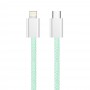 Кабель ColorWay Lightning + USB Type-C (M/M), 3.0 А, 1 м, Green (CW-CBPDCL061-G)