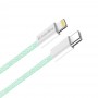 Кабель ColorWay Lightning + USB Type-C (M/M), 3.0 А, 1 м, Green (CW-CBPDCL061-G)