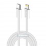 Кабель ColorWay Lightning + USB Type-C (M/M), 3.0 А, 1 м, Grey (CW-CBPDCL061-GR)