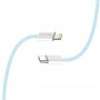 Кабель ColorWay Lightning + USB Type-C (M/M), 3.0 А, 1 м, Blue (CW-CBPDCL061-BL)