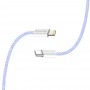 Кабель ColorWay Lightning + USB Type-C (M/M), 3.0 А, 1 м, Purple (CW-CBPDCL061-PU)