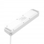 Купить ᐈ Кривой Рог ᐈ Низкая цена ᐈ Фильтр питания ProLogix Premium (PR-SC4408W) 4 розетки, 4 USB, 2 м, с выключателями, белый