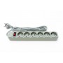 Купить ᐈ Кривой Рог ᐈ Низкая цена ᐈ Фильтр питания ProLogix (PRS-075P6-30G) 0.75 мм, 6 розеток, 3 м, серый