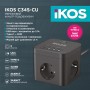Купить ᐈ Кривой Рог ᐈ Низкая цена ᐈ Сетевой фильтр-удлинитель IKOS C34S-CU Black (0007-CEF)