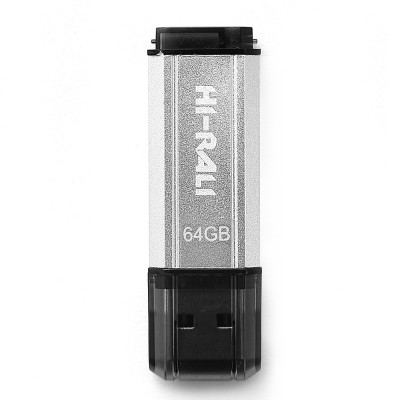 Купить ᐈ Кривой Рог ᐈ Низкая цена ᐈ Флеш-накопитель USB 64GB Hi-Rali Stark Series Silver (HI-64GBSTSL)