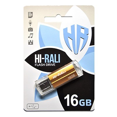Купить ᐈ Кривой Рог ᐈ Низкая цена ᐈ Флеш-накопитель USB 16GB Hi-Rali Corsair Series Bronze (HI-16GBCORBR)