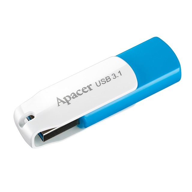 Купить ᐈ Кривой Рог ᐈ Низкая цена ᐈ Флеш-накопитель USB3.1 32GB Apacer AH357 Blue/White (AP32GAH357U-1)
