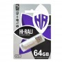 Купить ᐈ Кривой Рог ᐈ Низкая цена ᐈ Флеш-накопитель USB 64GB Hi-Rali Rocket Series Silver (HI-64GBVCSL)